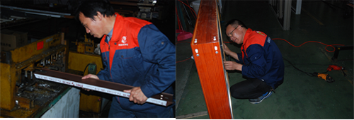 伊盾门窗一线生产员工 伊盾门窗一线生产员工