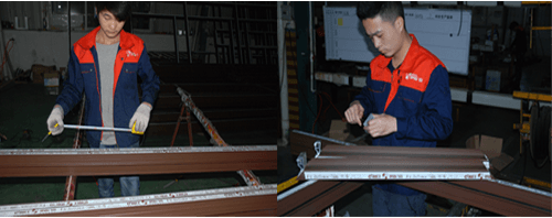 伊盾门窗一线生产员工