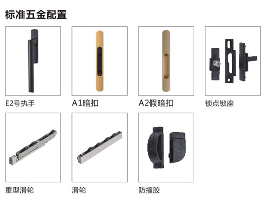 伊盾尊豪推拉门配件