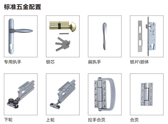 伊盾门窗折叠门配件