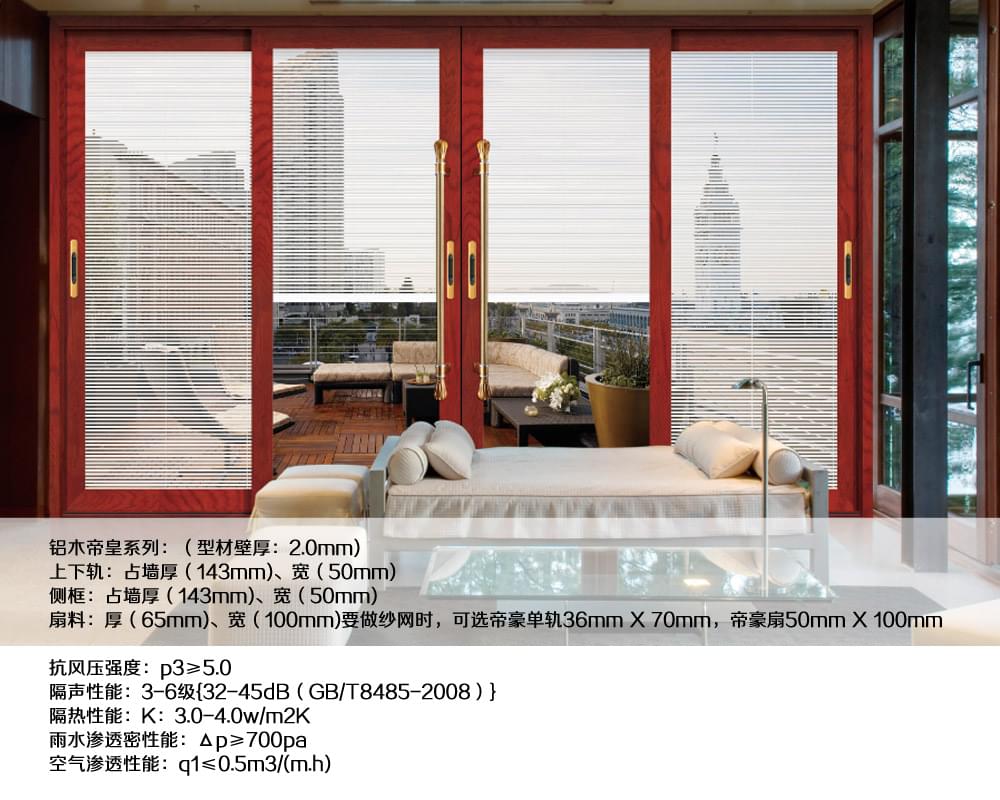 帝皇推拉门产品参数
